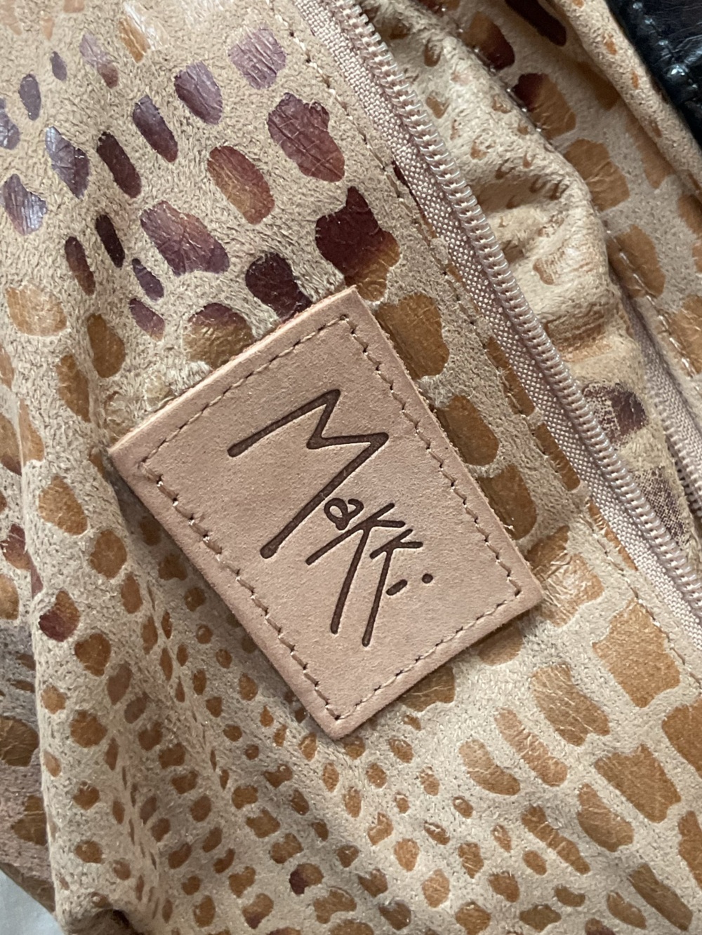 Makki eel skin black crossbody/clutch 12”x 6” - Picture 6 of 8